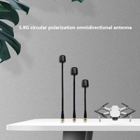 Antenne FPV Lollipop 5,8 GHz 3dBi RHCP/LHCP avec câble RG141 de 140 mm et connecteur mâle SMA/RP-SMA