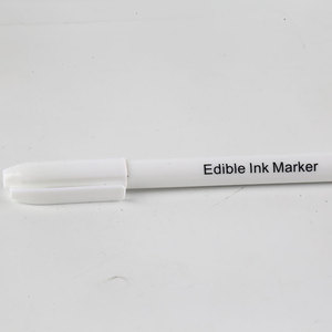 Venta de fábrica, varios Mini marcadores comestibles para colorear alimentos ampliamente utilizados, regalo, bolígrafo de pintura negra plana de 6mm, puntas duales de borrado en seco y borrado en húmedo - Product Image 6