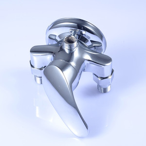 Robinet de douche apparent Zimani à 1 poignée, avec cartouche céramique et entrée 4 points pour bain et douche - Product Image 1