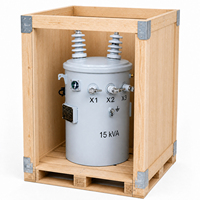 Transformateur de distribution triphasé immergé dans l'huile, monté sur poteau, avec protection complète, 13200V/7620V 120/240V 5kVA-100kVA ONAN
