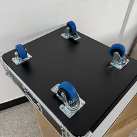 Rack d'amplificateur mobile AMP3UA 3U, flight case robuste en aluminium avec roues pour amplificateur de puissance, audio professionnel