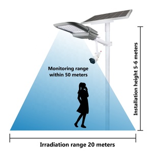 150W 200 Watt năng lượng mặt trời dẫn lũ ánh sáng với cảm biến chuyển động và bảng điều khiển năng lượng mặt trời ngoài trời chất lượng cao - Product Image 5
