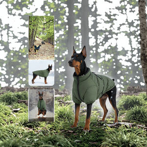 Veste d'hiver rembourrée en coton écologique personnalisable en gros pour grands chiens Vêtements pour animaux de compagnie - Product Image 3
