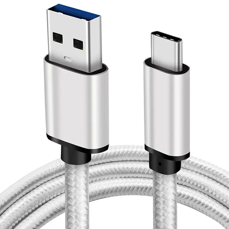 شاحن شحن 3A Type-C شحن سريع مضفر Usb + C إلى Type C للهاتف المحمول لهاتف Iphone15