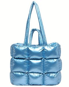 Bolso Tote Acolchado para Mujer, Bolso de Mano Acolchado, Bolso de Hombro Esponjoso, Bolso Tipo Satchel para el Trabajo, Viajes y Compras - Product Image 5