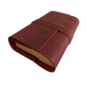 Luxury Genuine <b>Leather</b> Heavy Duty Smell Proof Comfortable <b>A5</b> Refillable Journal <b>Notebook</b> <b>Cover</b> Case for Office Use LNBC-0134 - Product Image 1