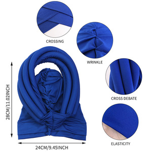 Chapeau de fête africain Gele Hijab de luxe pour demoiselles d'honneur, en polyester respirant, pour toutes les saisons, pour femmes F066 - Product Image 3