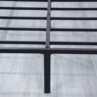 Base de lit en acier robuste, conçue avec soin, directement de l'usine, à prix abordable, capacité de 3500 lb, avec tête de lit