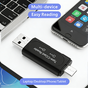 Lecteur de <span class=keywords><strong>carte</strong></span> mémoire <span class=keywords><strong>SD</strong></span> TF tout-en-un haute vitesse, lecteur de <span class=keywords><strong>carte</strong></span> multifonction USB, adaptateur OTG pour ordinateur, téléphone, accessoires pour téléphone - Product Image 4