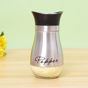 Poivrière en acier inoxydable de qualité alimentaire 4oz 120ml personnalisée assaisonnement sel stockage bouteille d'épices <span class=keywords><strong>pingouin</strong></span> - Product Image 1