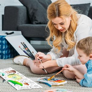 Kinder-Zeichen rolle Mal papierrolle für Kinder, Zeichen papierrolle DIY-Malerei Zeichnung Farbe Füll papier Graffiti-Schriftrolle - Product Image 6