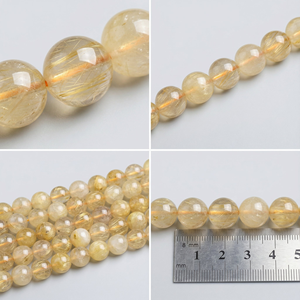 Wholesale Natural Beige <strong>Jade</strong> Beads Smooth Round Loose <strong>Stone</strong> for DIY Jewelry Making Bracelet Necklace (4/6/8/10mm) - Product Image 6