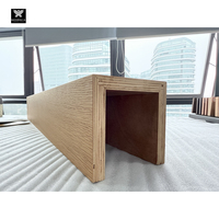Panneaux de plafond en bois de chêne blanc moins chers en forme de U pour les maisons, les pièces, les panneaux de contreplaqué pour plafond en bois, décoration intérieure