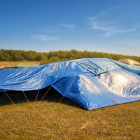 Bâche en PE tissée robuste, imperméable et anti-UV, pour camion et camping, vente en gros, en rouleau, fournisseur d'usine YRH