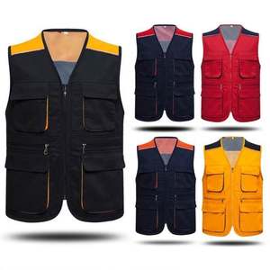 Men Safety Protective <b>Jacket</b> for Construction Site Color Matching Waistcoat Protective <b>Reflective</b> Vest - Product Image 2