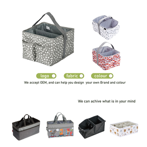 Grand organisateur portable de pépinière au design personnalisé, panier à couches pour bébé, <span class=keywords><strong>rangement</strong></span> pour sacs de maman - Product Image 2