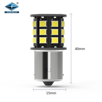 Señales de giro de alta calidad LED P21W 2835 33smd luces de freno estroboscópicas 850LM T25 S25 1156 T20 bombilla de luz de coche sistema de iluminación automática