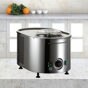 Macchina per Gelato Automatica da 2200W in Acciaio Inox, Facile da Spostare e Riporre - Product Image 1