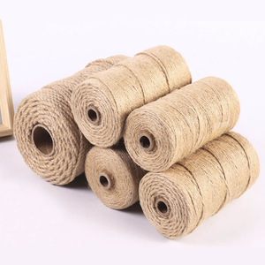 Cordel de Yute Natural de 2 mm x 328 pies, Cuerda Ecológica Resistente para Manualidades, Envoltura de Regalos, Escalera de Jardín con Embalaje en Rollo - Product Image 1