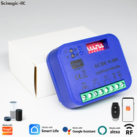 Ouvre-porte de garage WiFi 2CH 433-900MHz, télécommande 9-30V, fonctionne avec l'application Tuya, contrôleur intelligent marche/arrêt, domotique