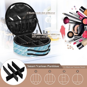 High Quality Promotion Customized Mermaid Creative Waterproof Hard <b>Makeup</b> Bags Cosmetic Storage Bags - Product Image 3