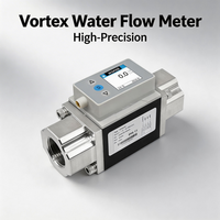 Débitmètre à vortex 3 fils 4-20mA NPN PNP, capteur de débit industriel à faible perte de pression, résistant à la corrosion, OEM