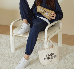 Bolsa de Compras de Lona de Algodón Color Crema Marfil, Pequeña, Personalizada, Oscura, Resistente, con Asa Gruesa y Fuerte, para Regalos - Product Image 3