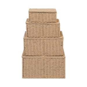 Paper Rope Storage Basket Multi-functional Toy Storage Organizer Basket