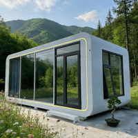 Mini Cabina Apple, Capsula Spaziale Modulare Compatta con Interni Completi per Ufficio, Caffetteria, Studio, Giardino o Uso in Affitto