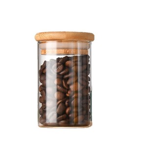 Stoples Kaca Silinder Transparan 120ml untuk Dapur, Kedap Udara dengan Tutup Bambu, Dapat Digunakan Kembali, Wadah Penyimpanan Kaca Kosong 4oz - Product Image 5