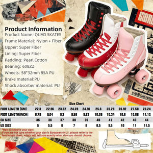 Nouveaux patins à roulettes <span class=keywords><strong>quad</strong></span> pour homme et <span class=keywords><strong>femme</strong></span>, design moderne, roulements en fibre de carbone ABEC-7, cadre en alliage d'aluminium, chaussures de skate à louer - Product Image 6