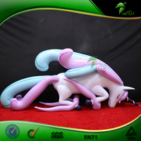 Hongyi Jouet gonflable Animal Jouet de cheval gonflable grinçant Animation de dessin animé gonflable personnalisée