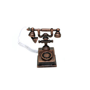 Téléphone vintage 1:12, miniature pour <span class=keywords><strong>maison</strong></span> de poupée, téléphone à l'ancienne, téléphone filaire pour la <span class=keywords><strong>maison</strong></span>, meubles pour accessoires de <span class=keywords><strong>maison</strong></span> de poupée - Product Image 5
