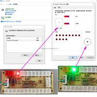 Kit de simulador de máquina de juegos de arcade con joystick DIY SANWA, placa de circuito, chip USB y control de joystick para computadora, para máquina de empujar monedas