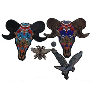Sheep's Head Eagle Exquisite Embroidery Sewing supplies Clothing holes repair decoration can be ironed hot transfer patch