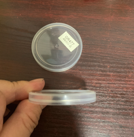 Couvre-boîtes ronds transparents en PE de qualité alimentaire de 48 mm de diamètre pour boîtes de conserve de thon/bocaux