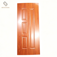 Revêtement de porte en mélamine moulée HDF MDF insonorisé sans formaldéhyde, surface finie pour chambre, appartement, ferme, hôtel, intérieur