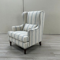 Canapé une place en tissu contemporain de forme traditionnelle, fauteuils pour salon et hôtel, fabriqué en Chine, modèle CA111025