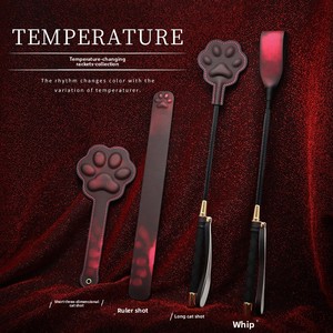 Sp Tool Látigo de entrenamiento y castigo para juegos sexuales, con cambio de temperatura, diseño de garra de gato tridimensional, tipo regla, generación Sm - Product Image 2