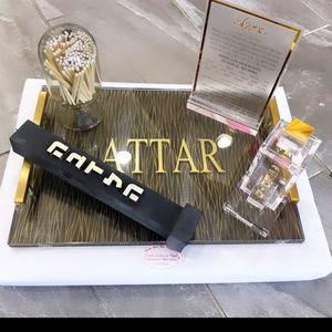 High Transparency Judaica Customized Lucite Judaica Products Traditional Havdalah Tray Lucite Bencher <strong>Set</strong> - Product Image 3
