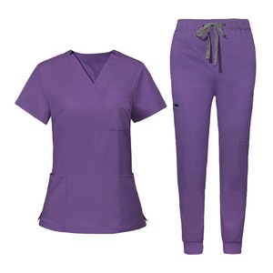 Uniformes de hospital con logotipo personalizado elástico de nuevo estilo, batas de laboratorio médico, uniforme de enfermera transpirable, traje de uniformes de uniforme Unisex - Product Image 5