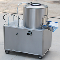 Commerciële automatische fruit- en groenteschiller van roestvrij staal, elektrische aardappel-, ui-, gember- en wortelschilmachine
