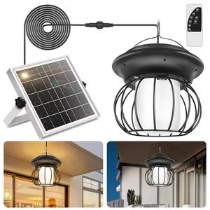 Lampada Solare a Sospensione IP65 Piccola <span class=keywords><strong>per</strong></span> Giardino, Illuminazione Interna ed Esterna con Cavo da 5m <span class=keywords><strong>per</strong></span> Cortile, <span class=keywords><strong>Balcone</strong></span>, Corridoio - Product Image 1
