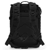 Sac à dos de camping noir découpé au laser, étanche, tactique, EDC, personnalisé 30L 45L 50L