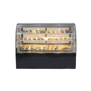 Năng lượng hiệu quả cao cong kính Countertop bánh tủ trưng bày với cửa sau cho cửa hàng cà phê cửa hàng tráng miệng và bánh - Product Image 1