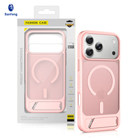 Funda Magnética Personalizada de Alta Gama con Acabado Mate Suave al Tacto para iPhone 18 17 16 15 14 13 Pro Max, Antigolpes, con Soporte, para Mujer