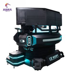 รถแข่ง VR แบบหกแกนในร่ม จอแสดงผลสามจอ 9D สำหรับสถานรับเลี้ยงเด็ก ศูนย์การค้า บ้าน สนามบิน โรงเรียน ทำจากโลหะ พีซี และไฟเบอร์กลาส - Product Image 2