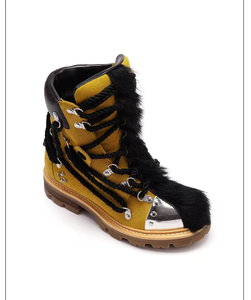 Preventa de las Nuevas Botas Mohawk Mardi con Cordones Estilo Crazy Lace-up. Zapatos de Plataforma de Piel Sintética de Caña Alta, Diseño Original de Moda para Invierno - Product Image 4