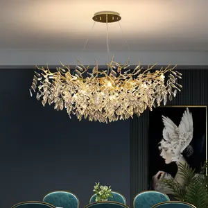 Lampadario di cristallo di lusso francese soggiorno sala da pranzo camera da letto villa scala ramo lampadario