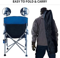 WOQI Chaise de Camping Pliante Légère en Fer Moderne, Meuble Portable pour Extérieur, Plage, Parc ou Voyage